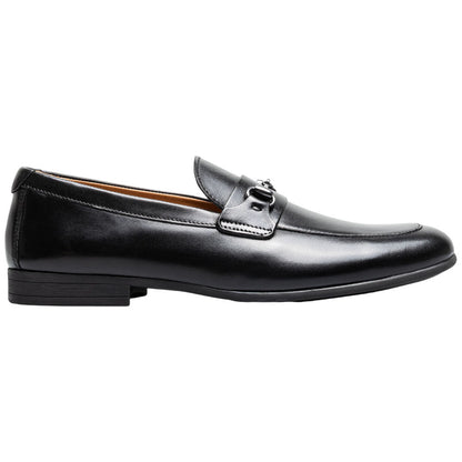 Florsheim Modena Moc Toe Bit Black Leather Loafer for Men