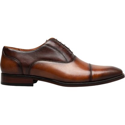 Florsheim Sorrento Cognac Multi Lux Cap Toe Balmoral Oxford Men's Shoes