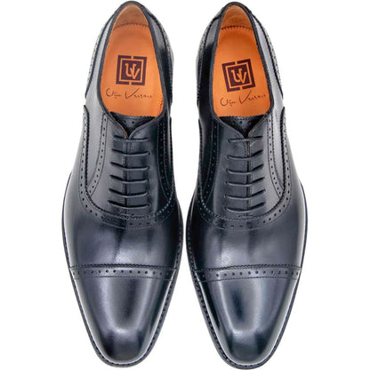 Ugo Vasare Jonathan Black High Heel Cap Toe Shoes