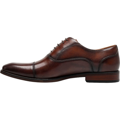 Florsheim Sorrento Brown Smooth Leather Cap Toe Balmoral Oxford