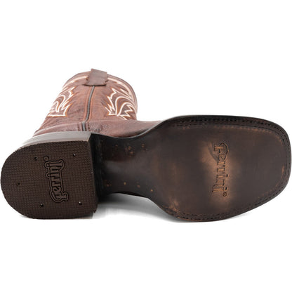 Ferrini Women’s Dylan Brandy Square Toe Leather Cowboy Boots