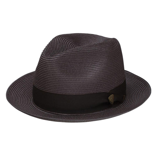 Dobbs Rosebud Brown Florentine Milan Straw Dress Hat