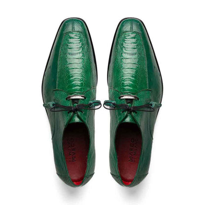 Marco Di Milano Andretti Dress Green Ostrich Leg Shoes