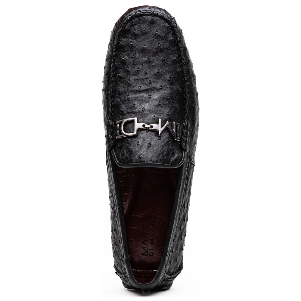 Bolonia Men’s Genuine Ostrich Horse-Bit Driver Loafers | Marco Di Milano