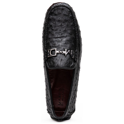 Bolonia Men’s Genuine Ostrich Horse-Bit Driver Loafers | Marco Di Milano
