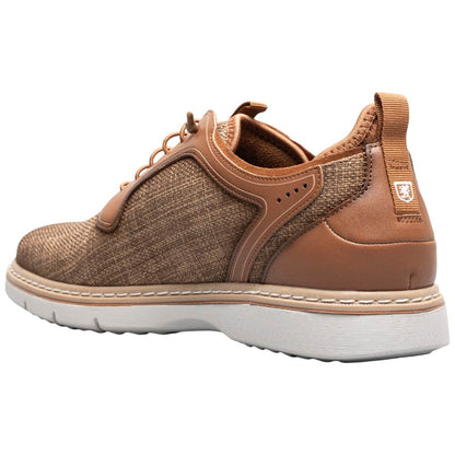 Stacy Adams Sebert Plain Toe Tan Elastic Lace Sneakers for Men