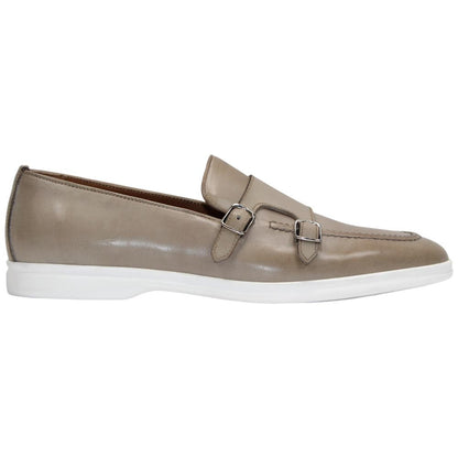 Duca Men's Rimini Beige Italian Calf Leather Slip-On Loafer