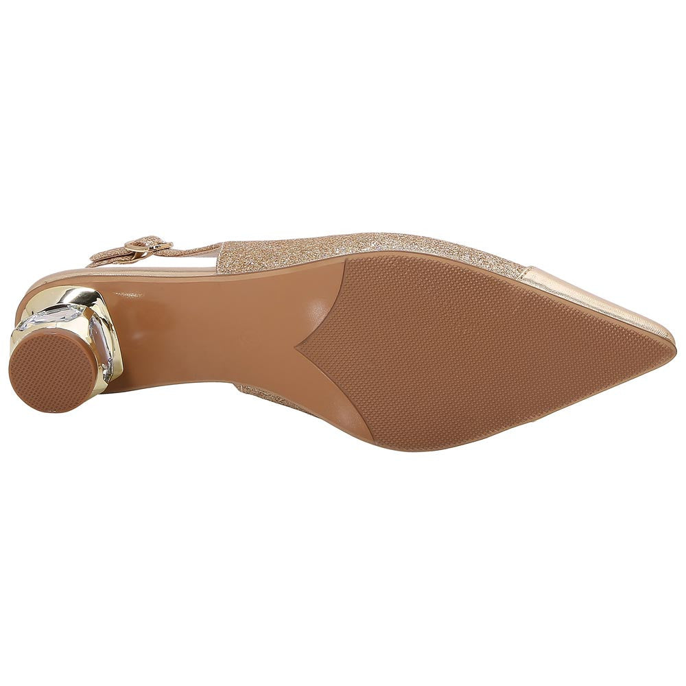 Lady Couture Saphire Pump 1.5” In Gold