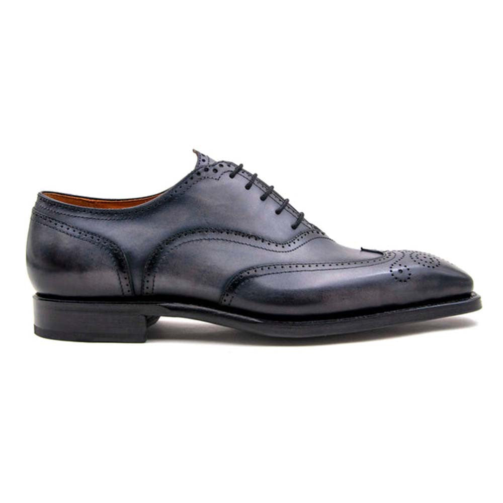Ugo Vasare Luke Grey Wingtip Oxford Shoes