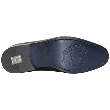 Vasto Purple Calfskin Leather Slip On | Duca Dress Loafers for Men