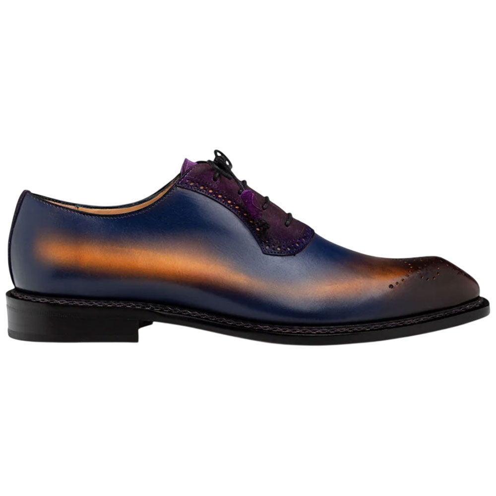 Mezlan Bretton Multi-Tone Oxford - Men's Purple/Multi Wholecut Oxford