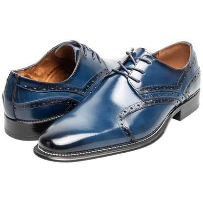 Stacy Adams Alistair Plain Toe Ornament Slip-On - Cobalt