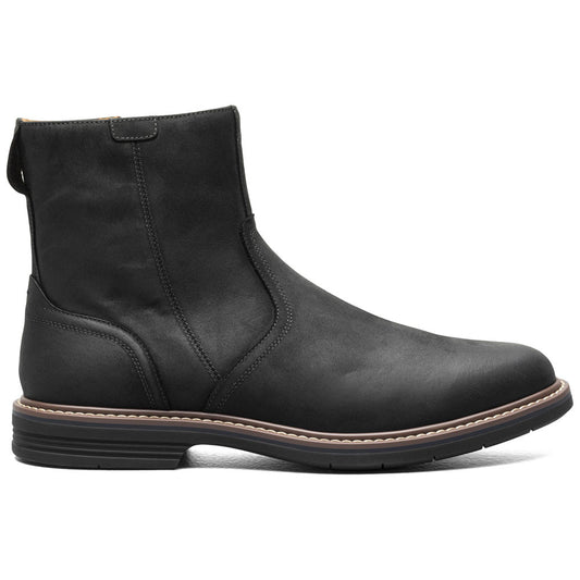 Norwalk PlainToe Side Zip Boot | Florsheim Black CH Dress Boots for Men