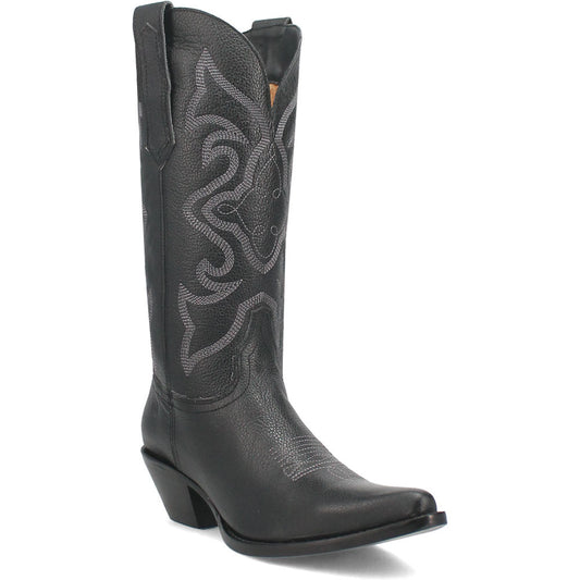 Dingo Out of West Suede Black Snip Toe Western Boots for Women