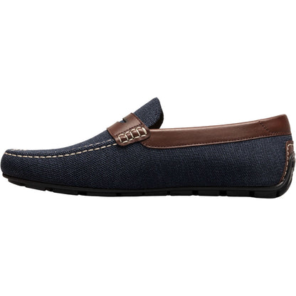 Florsheim Motor Navy Multi Knit Moc Toe Penny Driver Men's Shoes