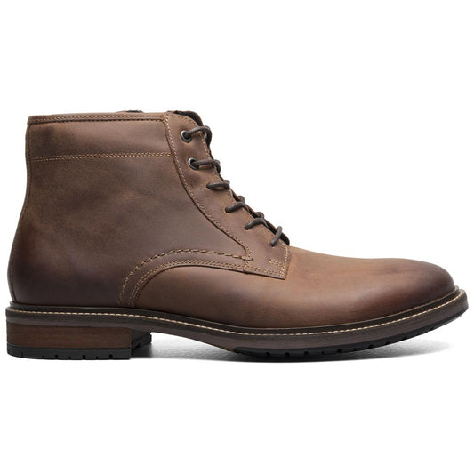 Forge Plain Toe Lace Up Boot | Florsheim Brown CH Dress Boots for Men