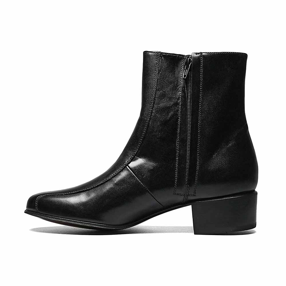 Florsheim Duke Zipper Black Bike Toe Boots