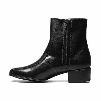 Florsheim Duke Zipper Black Bike Toe Boots