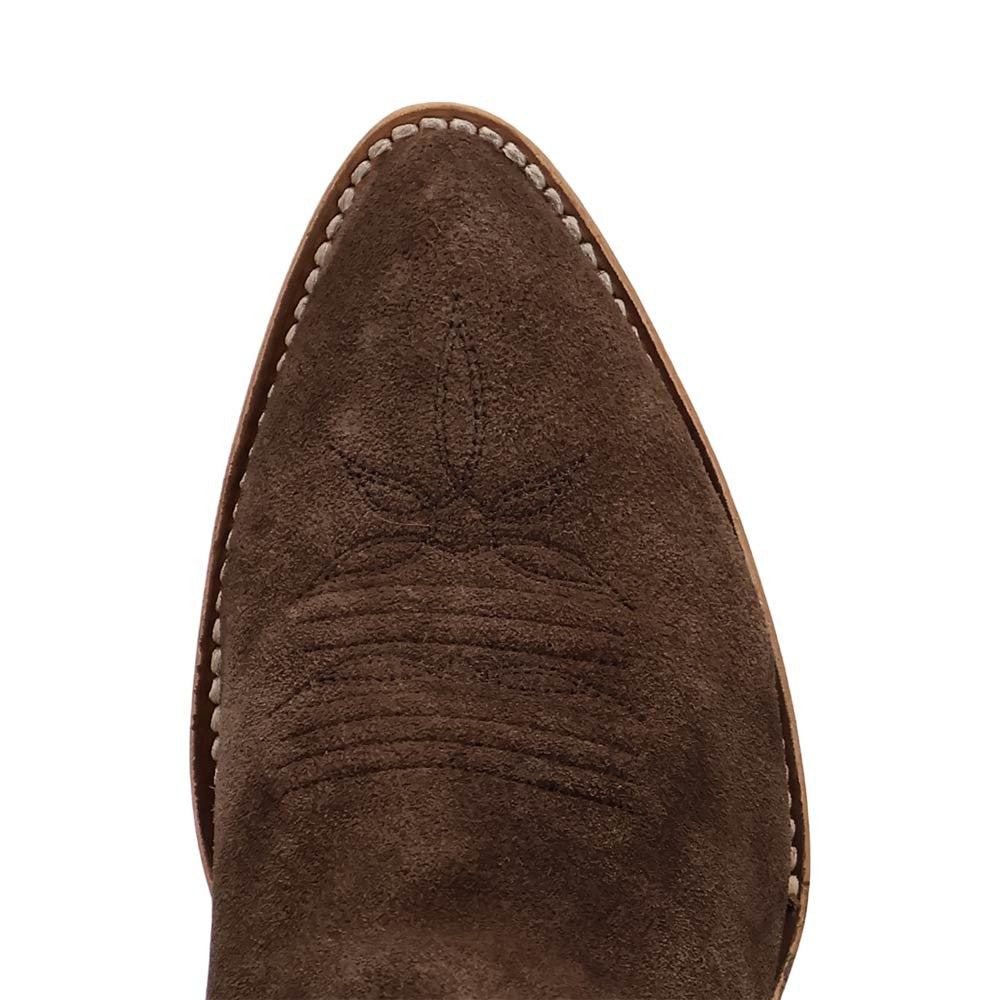 Dan Post Neon Prairie Women's Brown Suede Leather Western Boot - 15" Shaft, Narrow J Toe