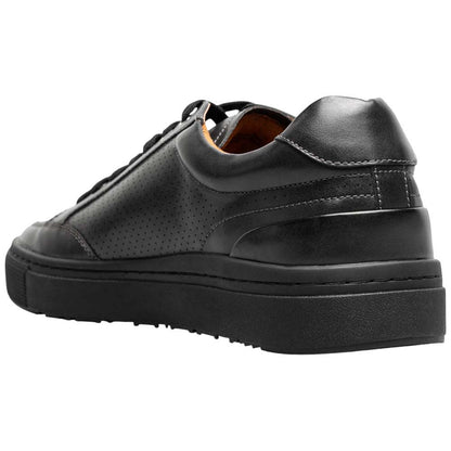 Stacy Adams Dorian Lace To Toe Sneaker - Black Smooth