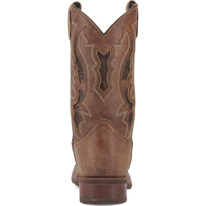 Laredo Martie Tan Leather Square Toe Western Cowboy Boots (USA Men Size)