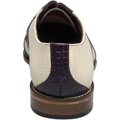 Stacy Adams Tristano Modified Bike Toe Oxford in Purple