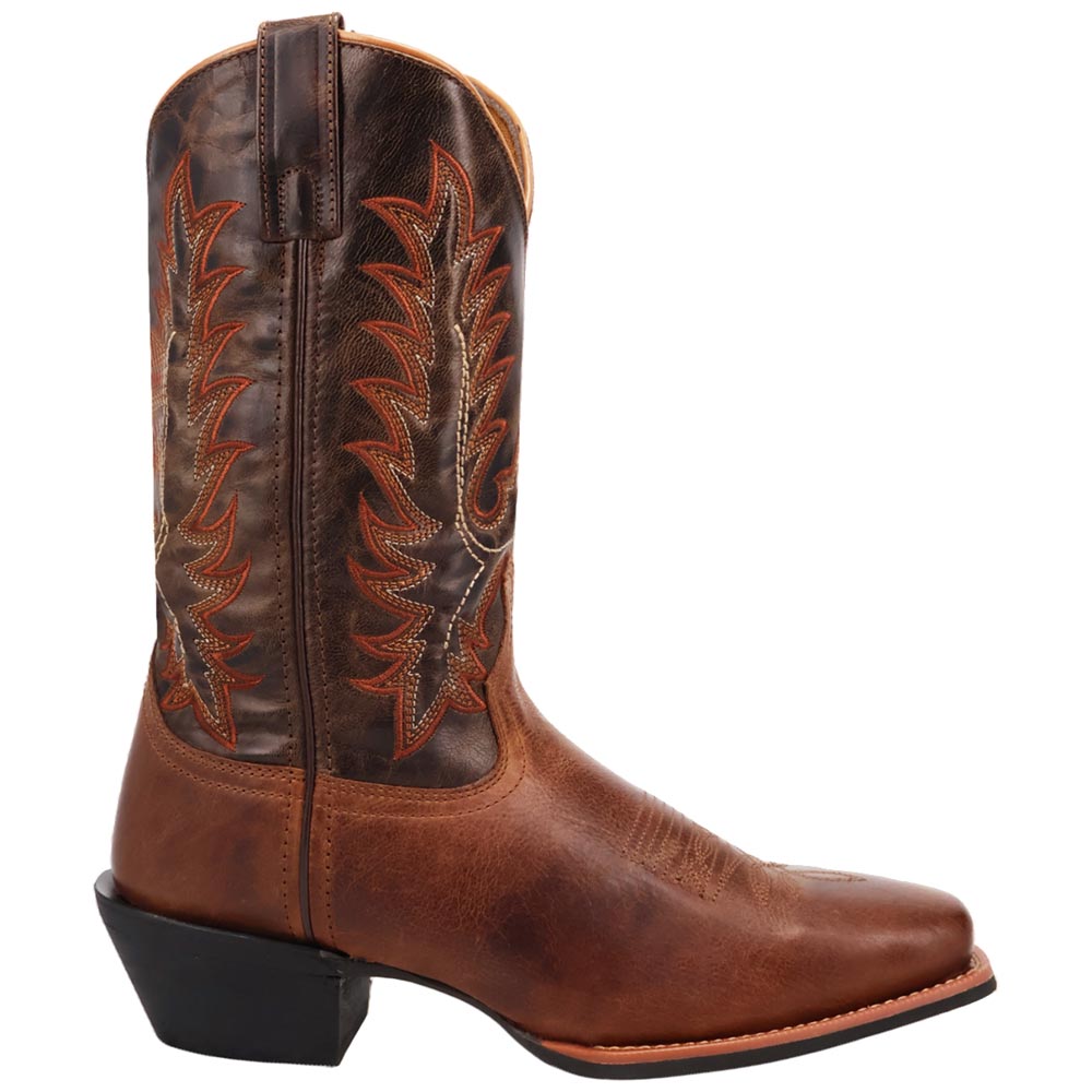 Laredo Kent Rust/Olive Square Toe Western Cowboy Leather Boot (USA Men Size)