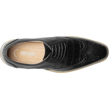 Stacy Adams Beaumont Wingtip Oxford in Black