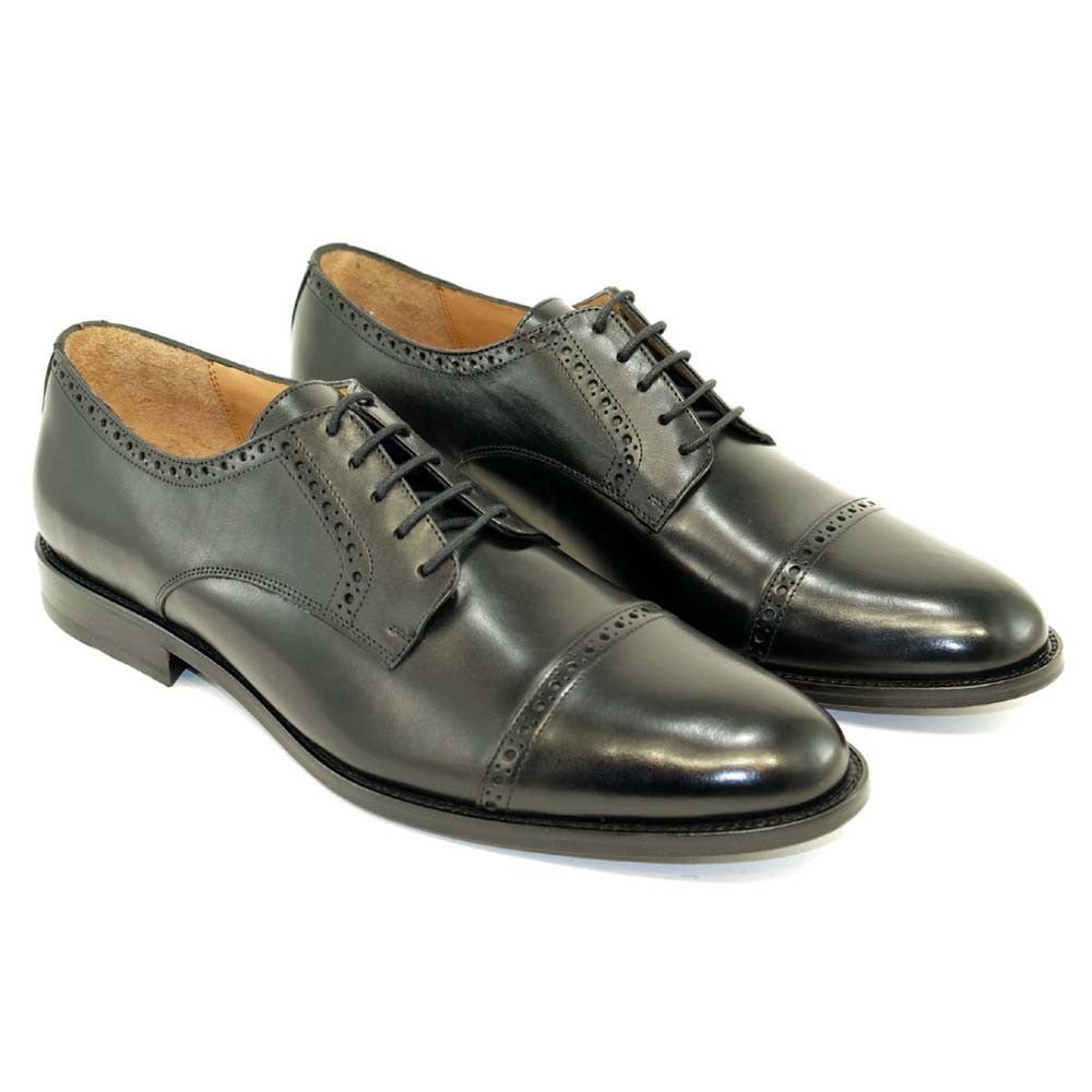 Alan Payne Cambridge Black Cap Toe Men’s Derby - shoeclassix.com