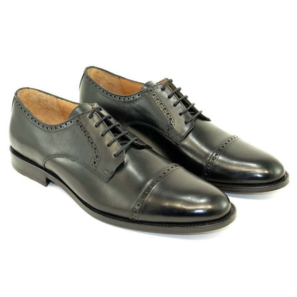 Alan Payne Cambridge Black Cap Toe Men’s Derby - shoeclassix.com