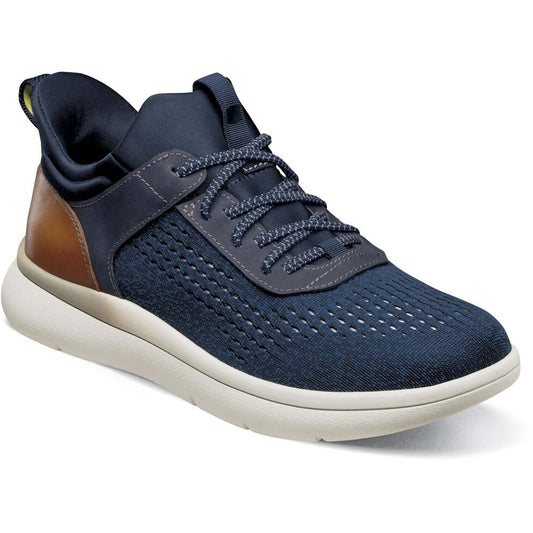 Florsheim Fleet Navy Knit Elastic Lace Men's Sneaker