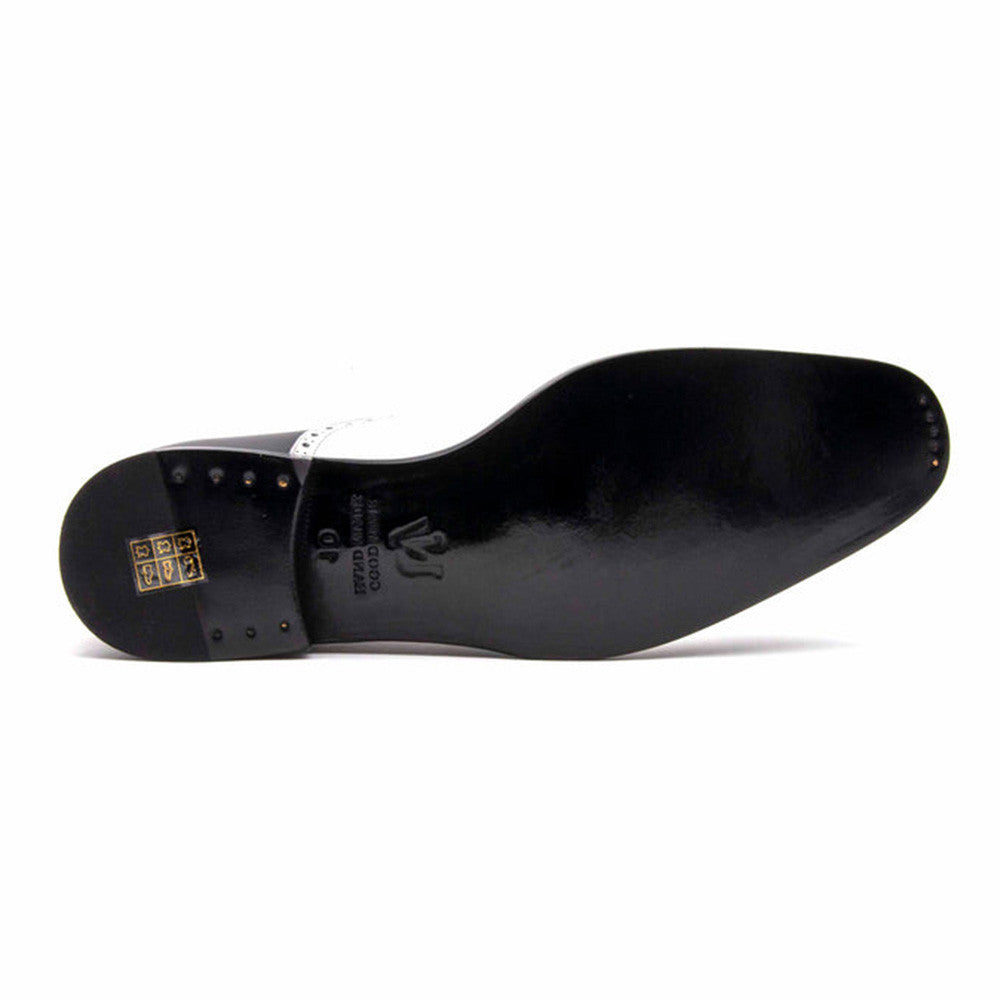 UGo Vasare Stephen Black/White Wingtip Oxfords