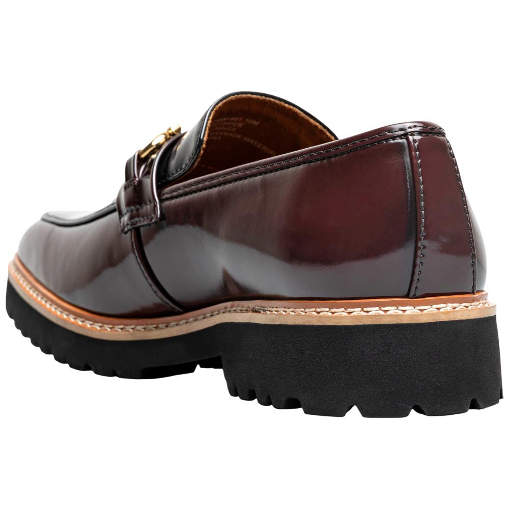 Stacy Adams Carabello Moc Toe Bit Slip-On - Burgundy Multi