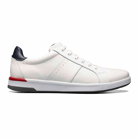 Florsheim Crossover White Leather Men’s Lace to Toe Sneaker