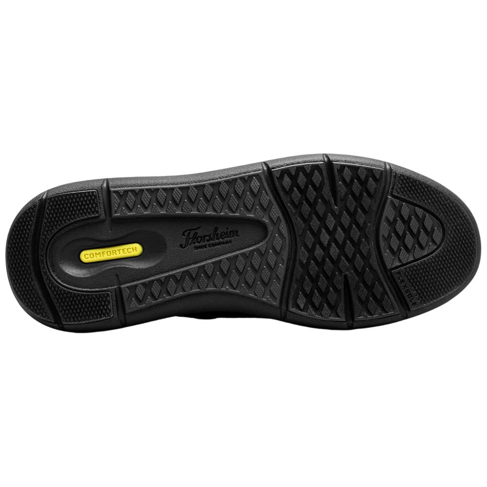 Florsheim Fleet Black Knit Elastic Lace Slip-On Casual Sneaker for Men