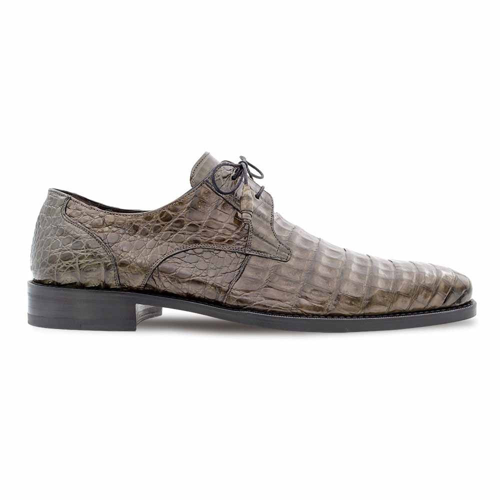 Mezlan of Spain Genuine Crocodile Skin Grey Derby Shoes ANDERSON (USA Men Size)