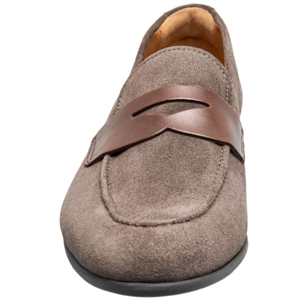 Florsheim Modena Moc Toe Gray Suede Penny Loafer for Men