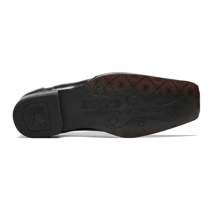 Stacy Adams Templin Black Bike Toe Slip-On Loafers