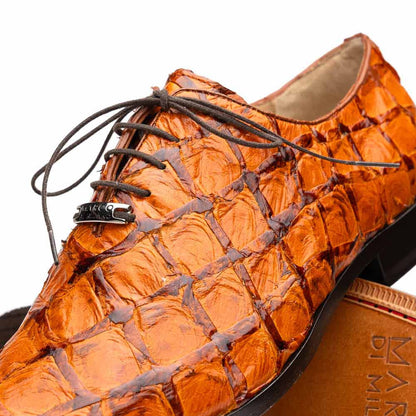 Oliveri Men’s Genuine Pirarucu Skin Classic Dress Oxford | Marco Di Milano