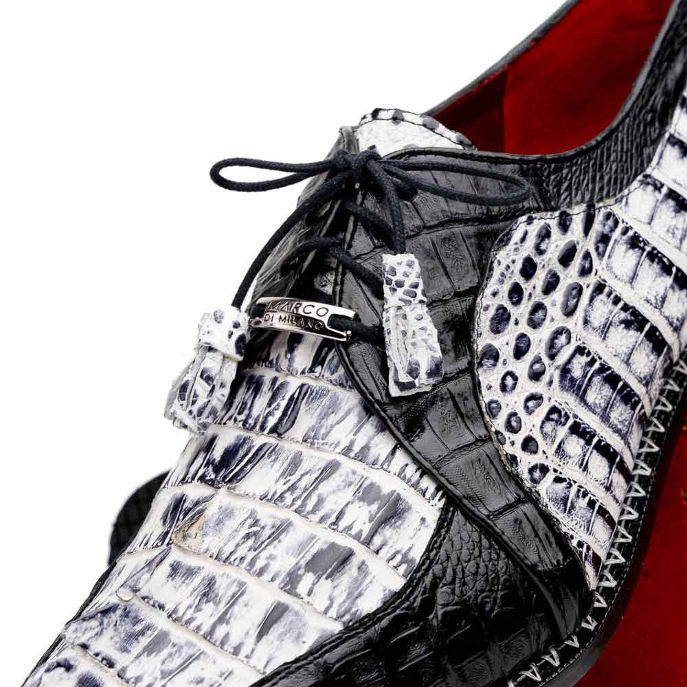 Caribe Men’s Genuine Hornback Caiman Crocodile Dress Derby | Marco Di Milano