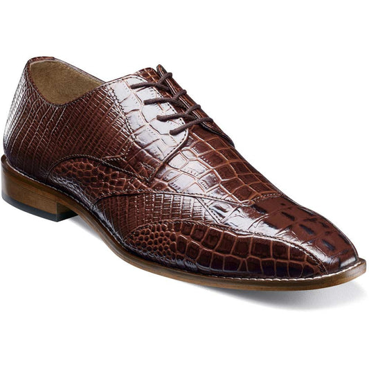 Stacy Adams Tristano Modified Bike Toe Oxford in Cognac