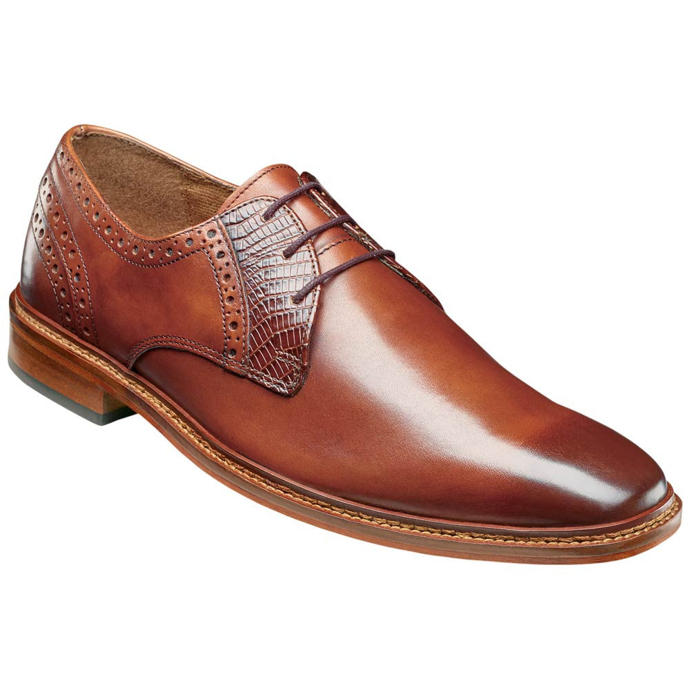Stacy Adams Giorgetti Plain Toe Oxford - Cognac