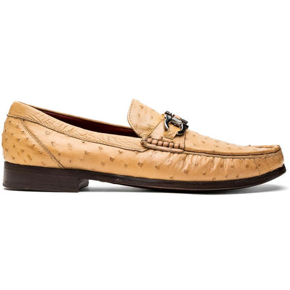 Ferrioni Orix Men’s Genuine Ostrich Moc Toe Bit Loafers | Marco Di Milano