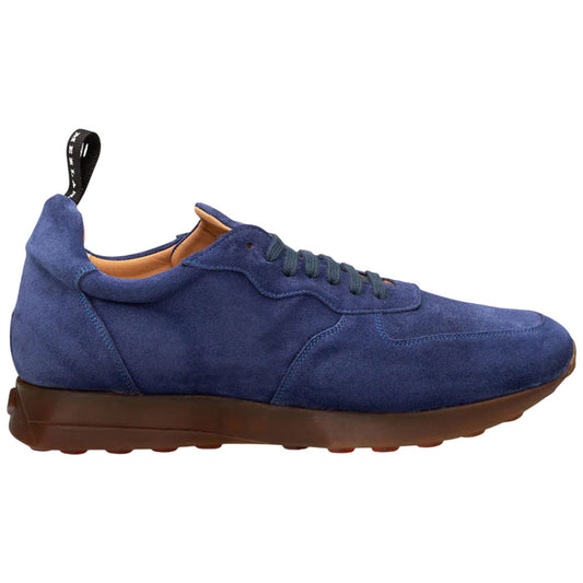 Mezlan Men’s Carlucci Blue Sport-Dress Suede Sneaker