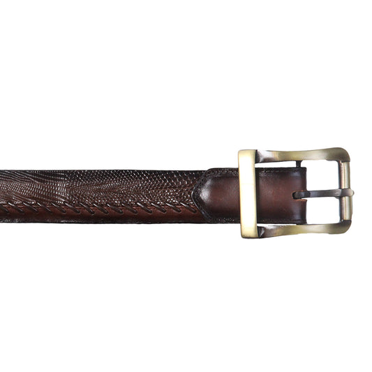 Los Altos Brown Genuine Teju Lizard Belt