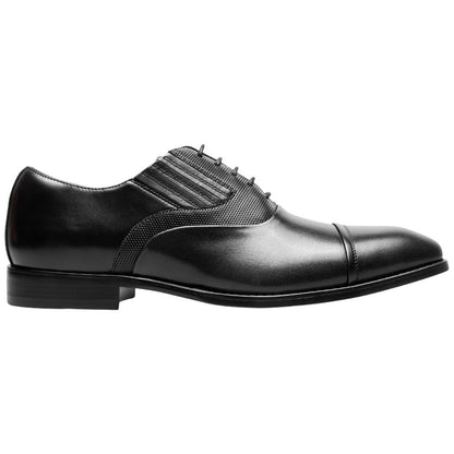 Stacy Adams Lucas Cap Toe Black Oxford Shoes for Men