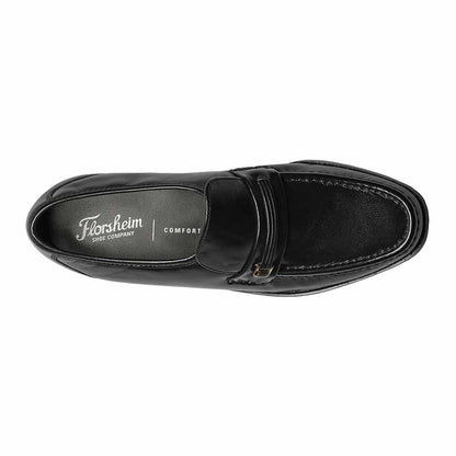 Florsheim Riva Black Moc Toe Bit Loafer