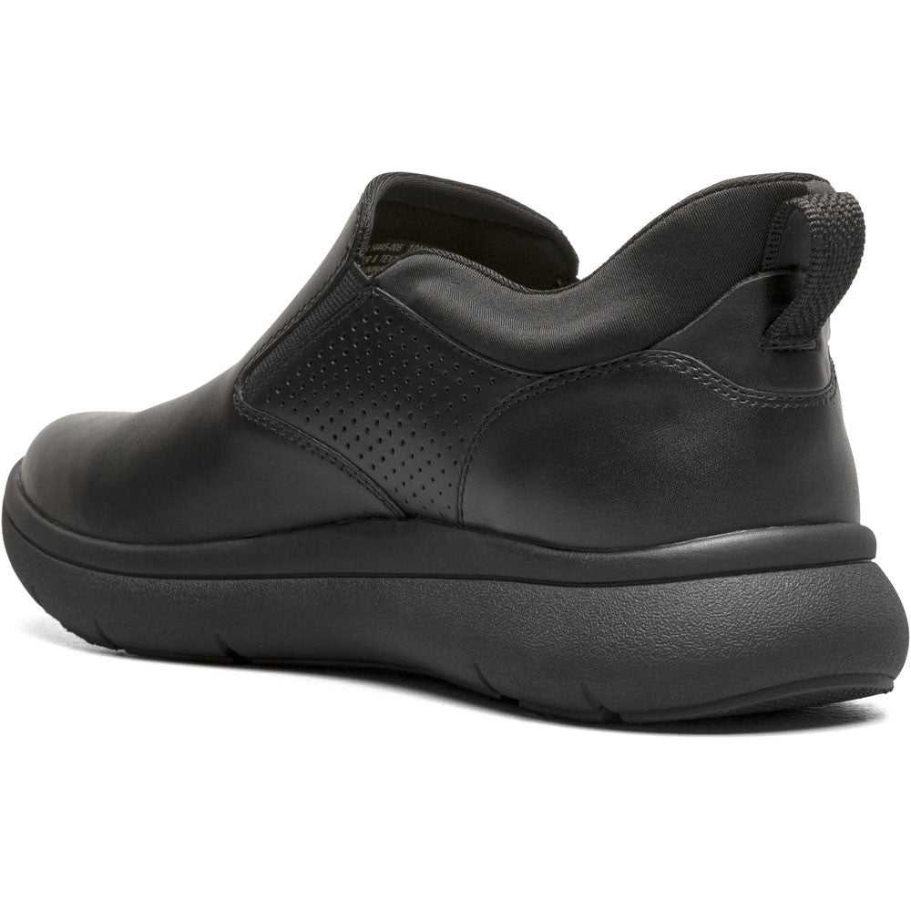 Florsheim Fleet Black Smooth Plain Toe Slip-On Men's Sneaker