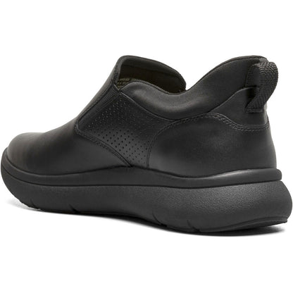 Florsheim Fleet Black Smooth Plain Toe Slip-On Men's Sneaker