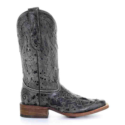 Corral Women's Western Fabiola Black Snake Inlay Boots